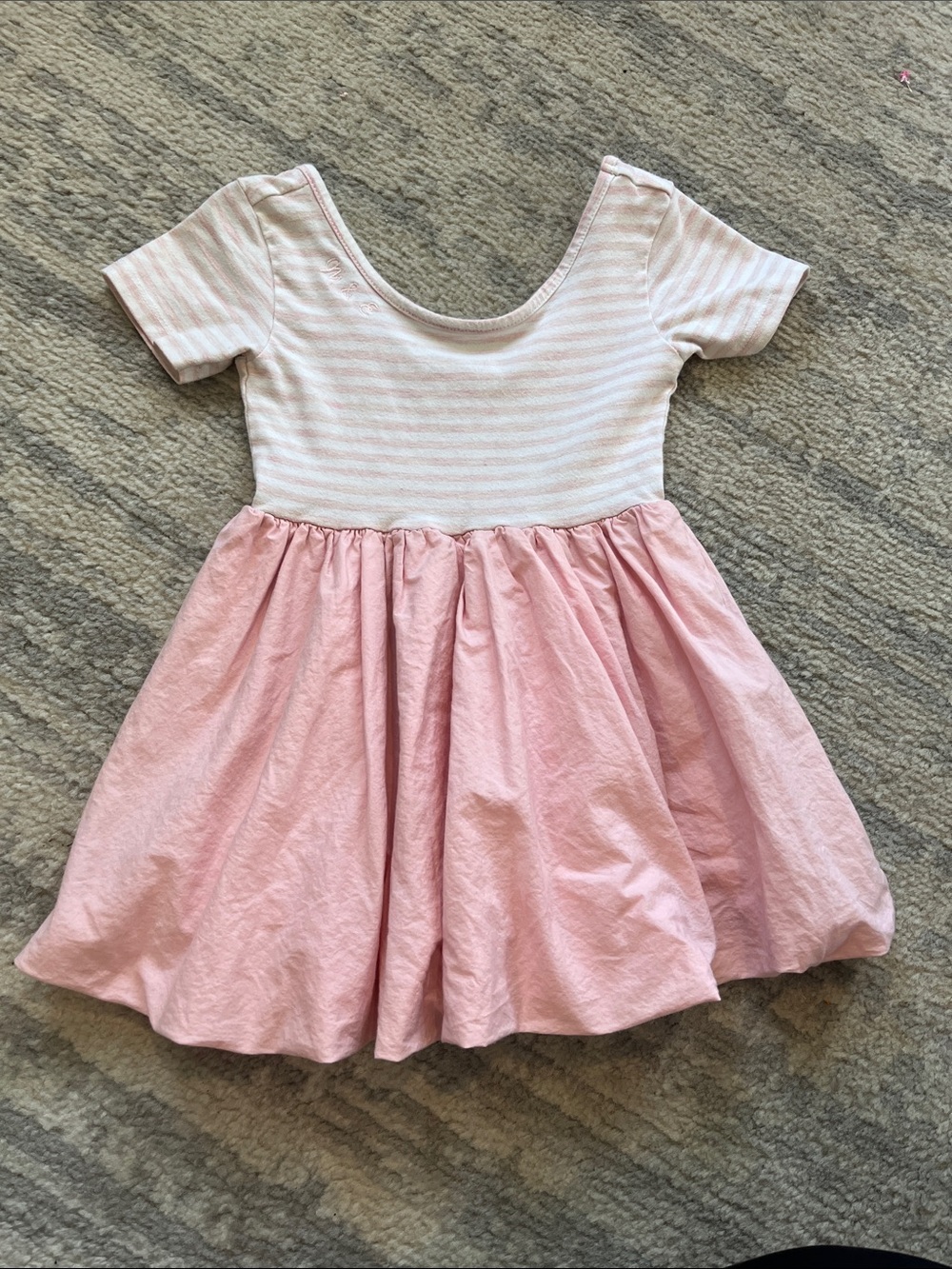 Mila & Emma Striped Twirl Dress